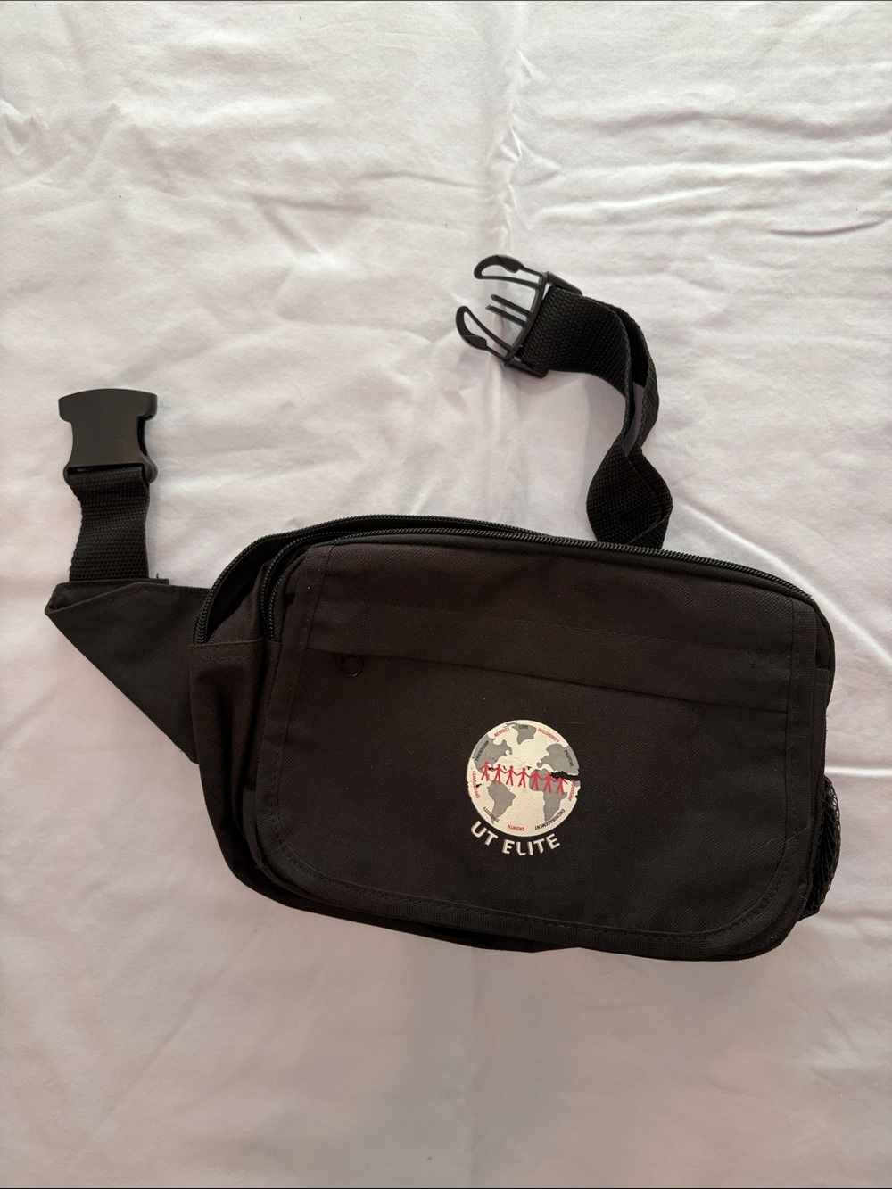Black Crossbody Waist Bag